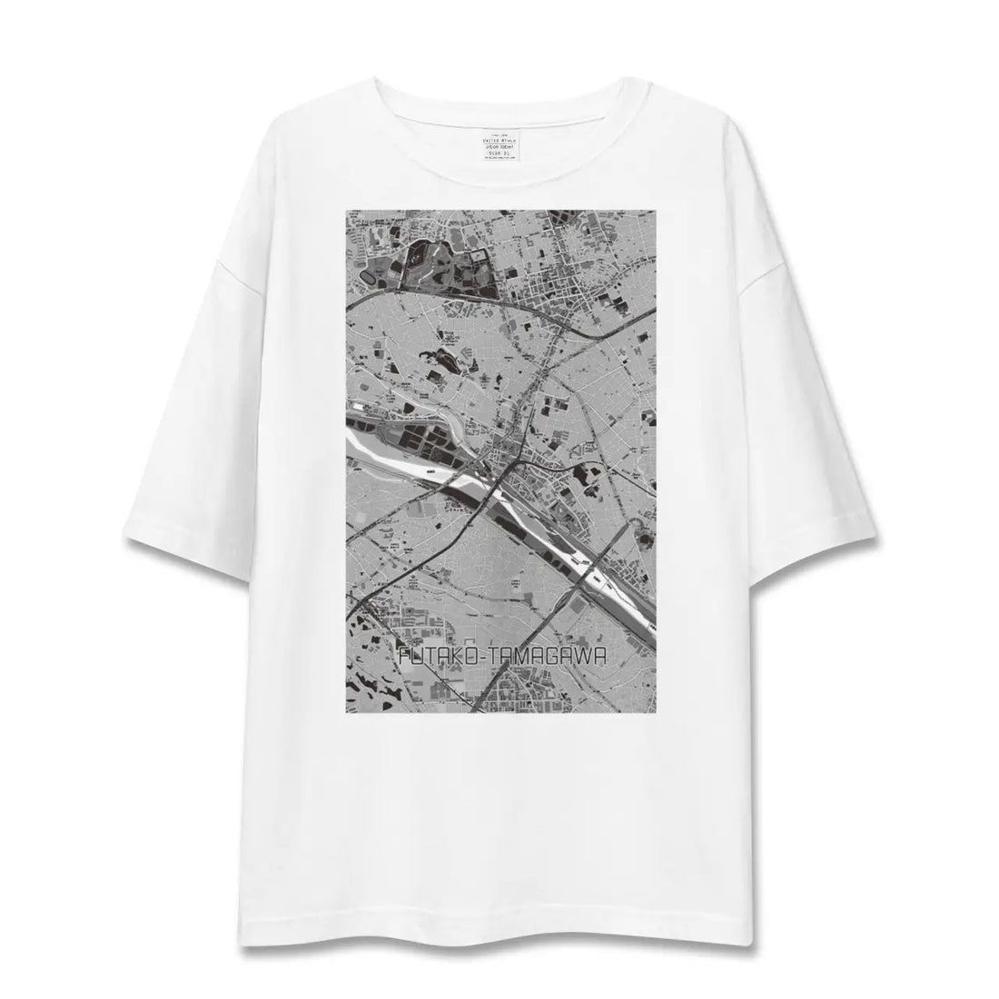 【二子玉川(東京都)】地図柄ビッグシルエットTシャツ