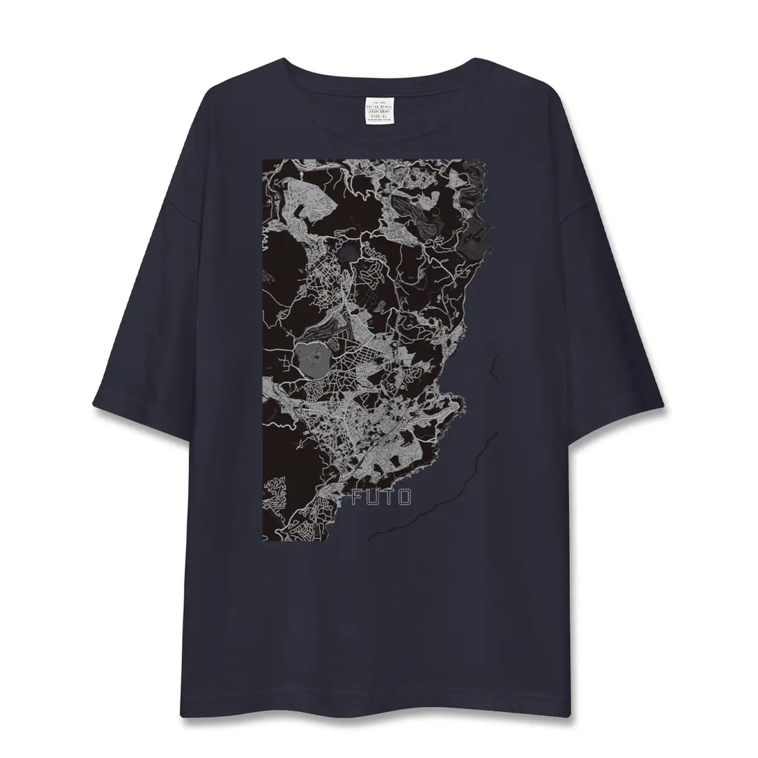 【富戸(静岡県)】地図柄ビッグシルエットTシャツ
