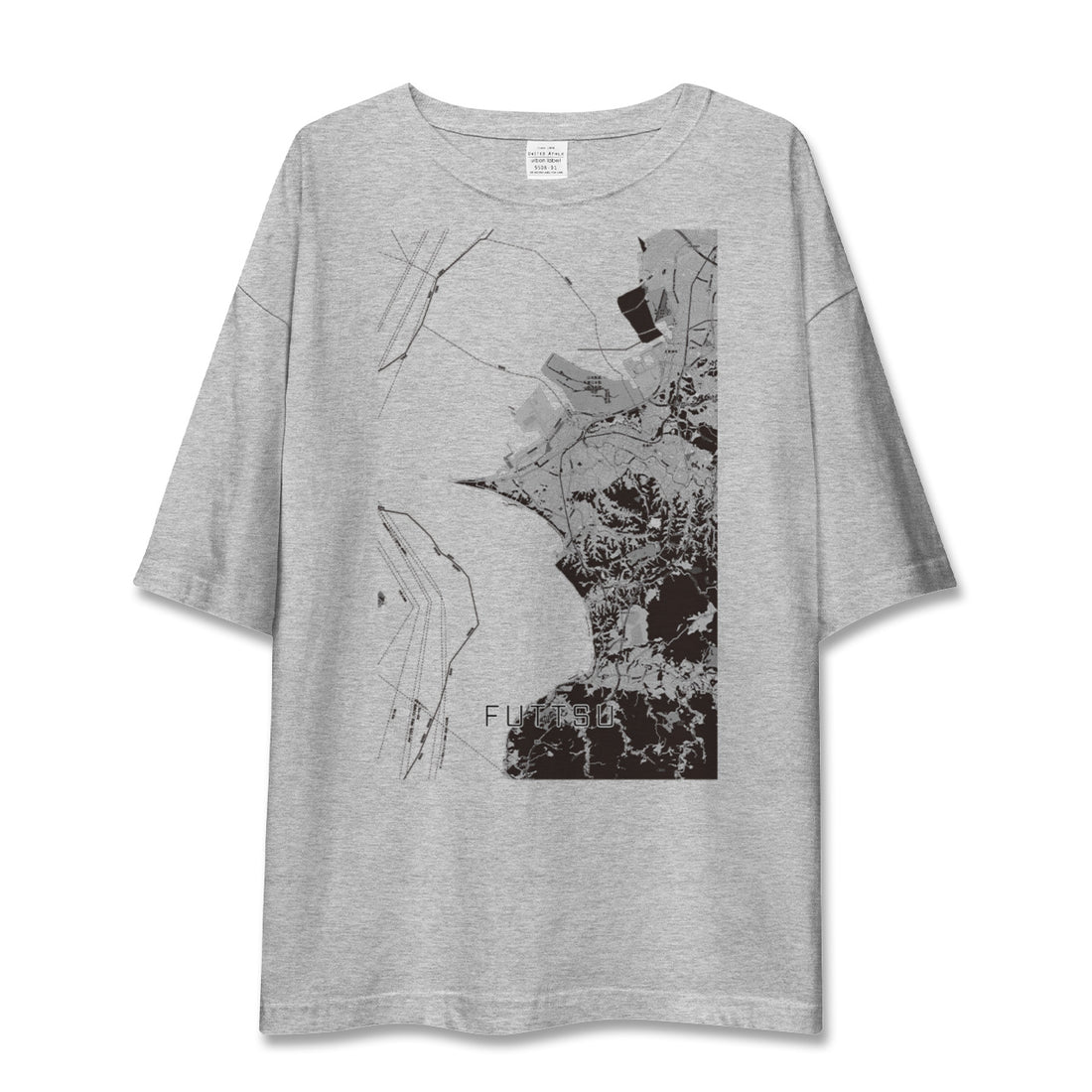【富津（千葉県）】地図柄ビッグシルエットTシャツ