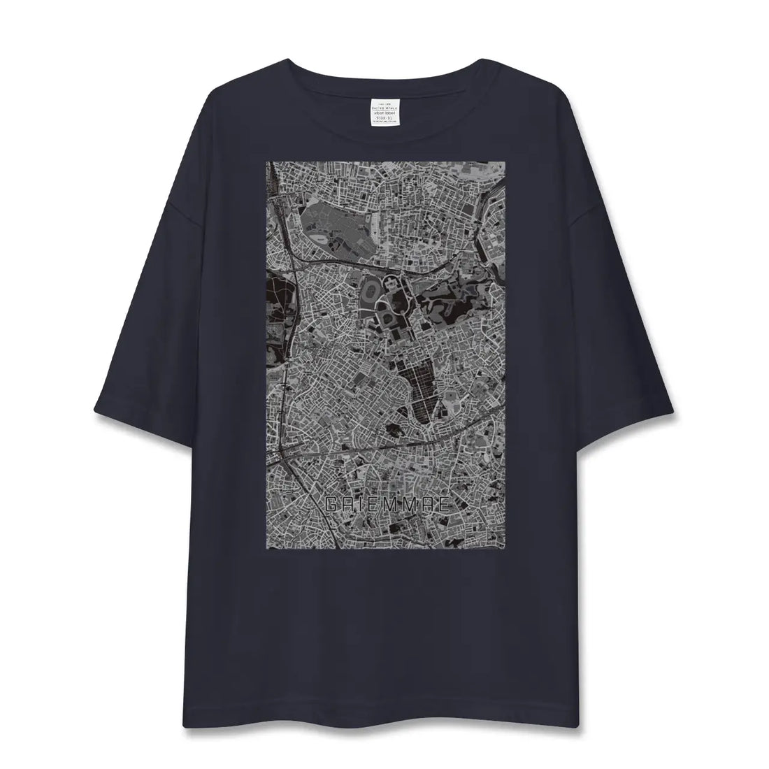 【外苑前(東京都)】地図柄ビッグシルエットTシャツ