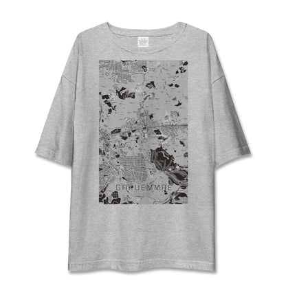 【学園前（奈良県）】地図柄ビッグシルエットTシャツ