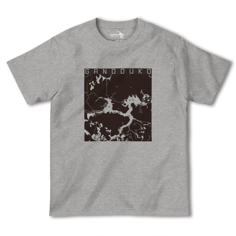 【岩洞湖（岩手県）】地図柄ヘビーウェイトTシャツ