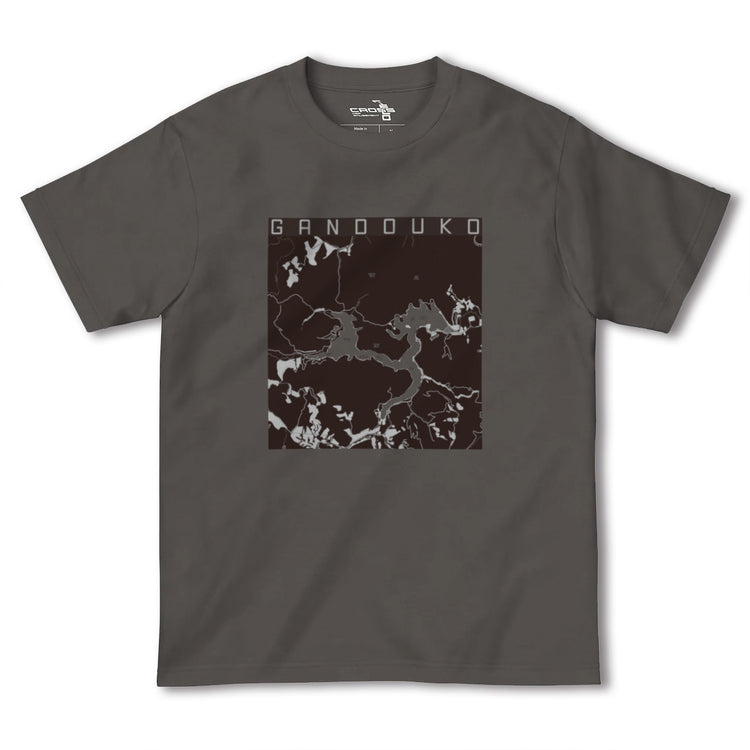 【岩洞湖（岩手県）】地図柄ヘビーウェイトTシャツ