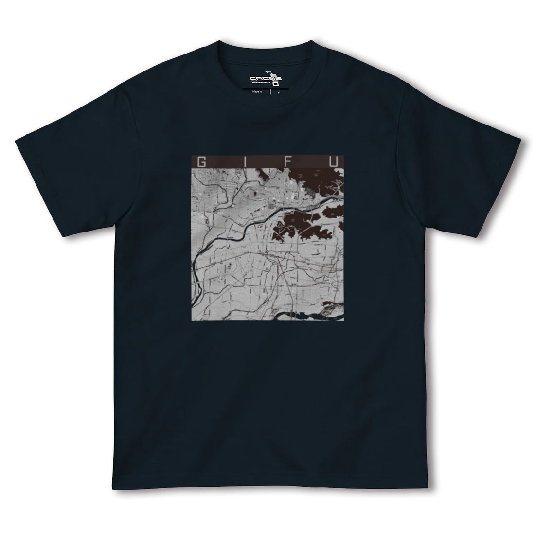 【岐阜(岐阜県)】地図柄ヘビーウェイトTシャツ