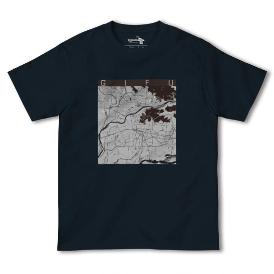 【岐阜（岐阜県）】地図柄ヘビーウェイトTシャツ