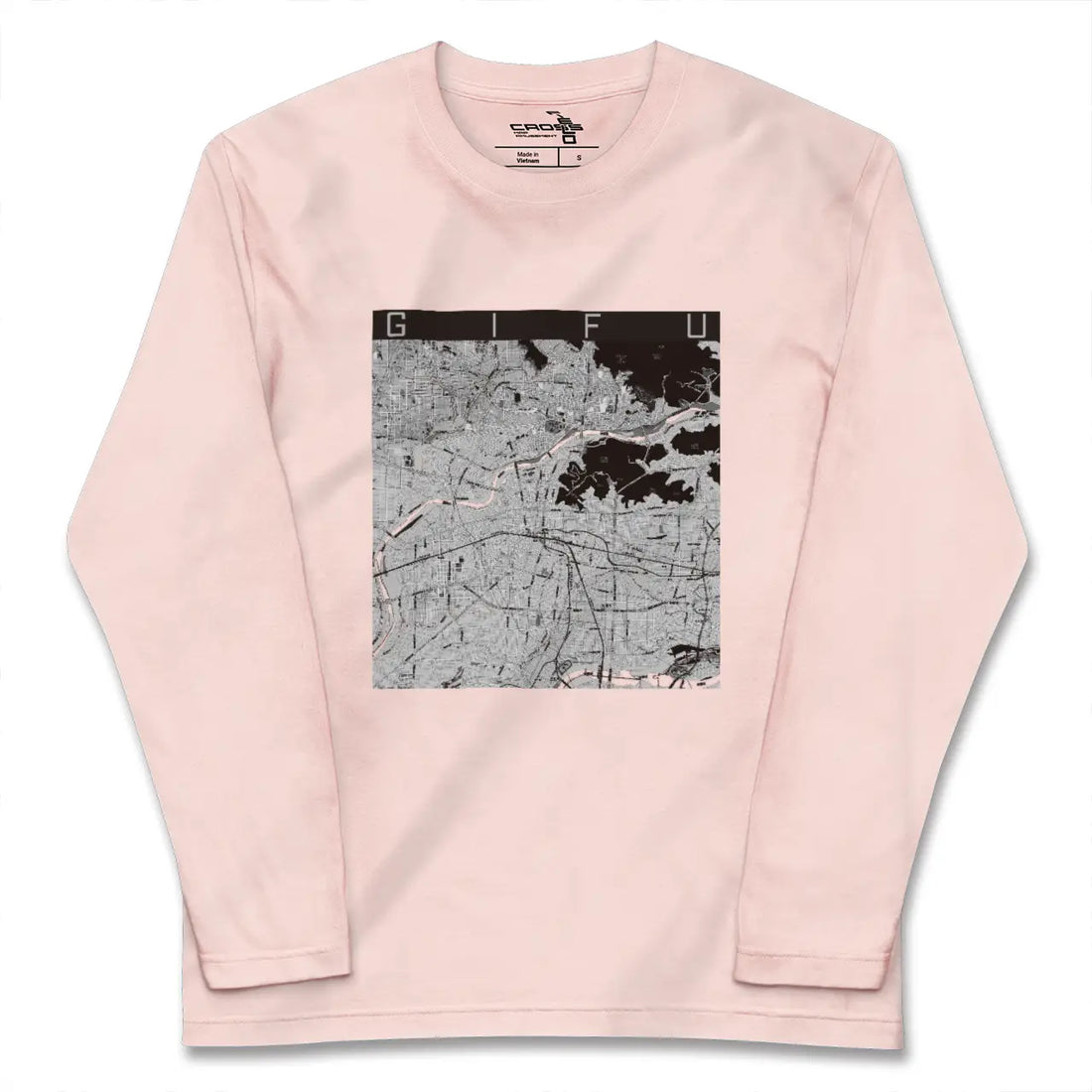 【岐阜(岐阜県)】地図柄ロングスリーブTシャツ