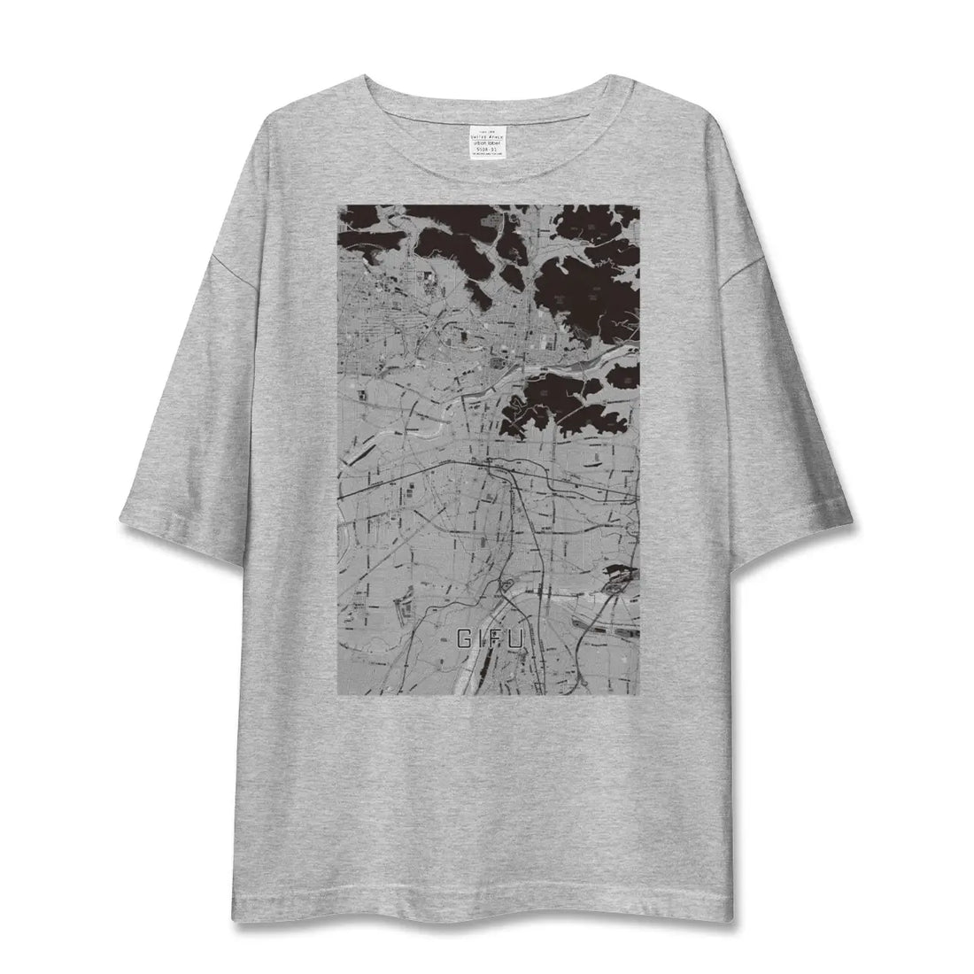 【岐阜（岐阜県）】地図柄ビッグシルエットTシャツ