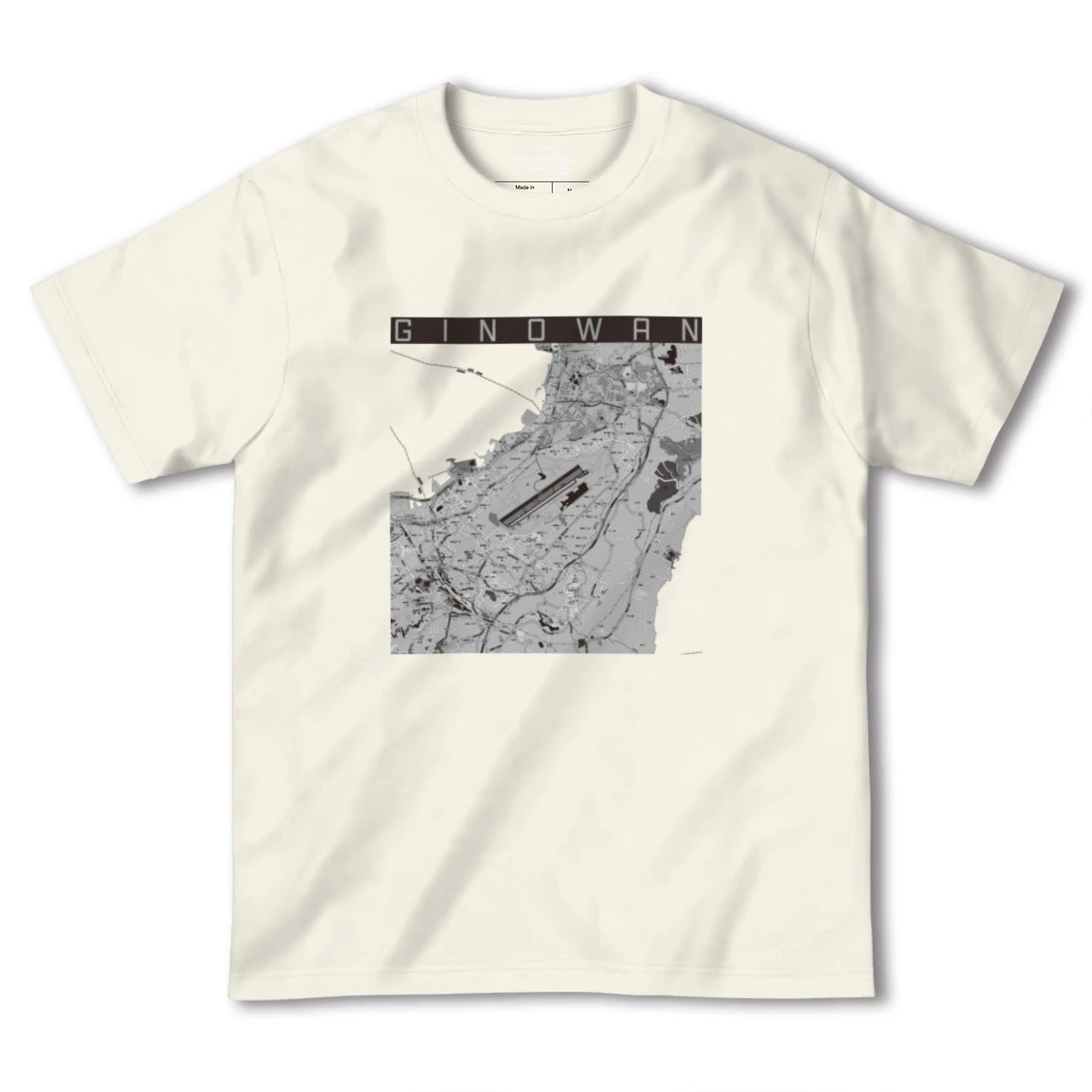 【宜野湾（沖縄県）】地図柄ヘビーウェイトTシャツ
