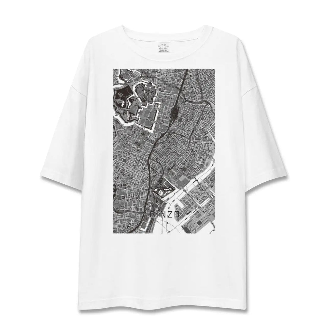 【銀座(東京都)】地図柄ビッグシルエットTシャツ