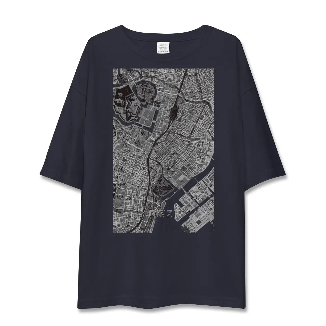 【銀座（東京都）】地図柄ビッグシルエットTシャツ