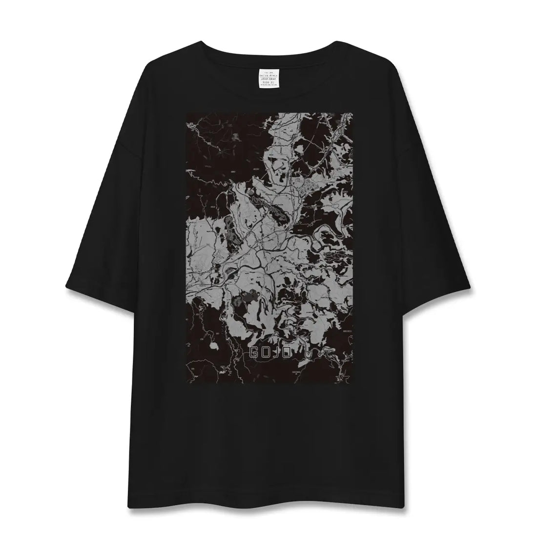 【五條（奈良県）】地図柄ビッグシルエットTシャツ