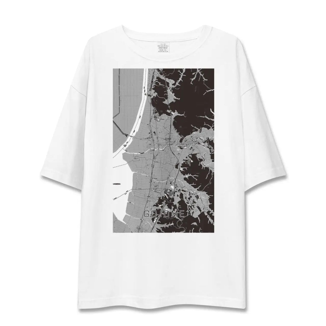 【五城目(秋田県)】地図柄ビッグシルエットTシャツ