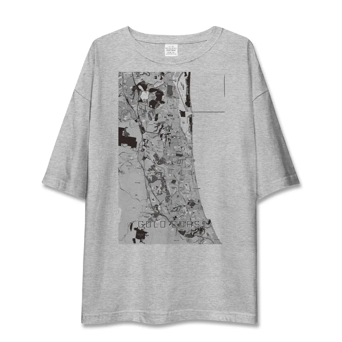 【ゴールドコースト（オーストラリア）】地図柄ビッグシルエットTシャツ