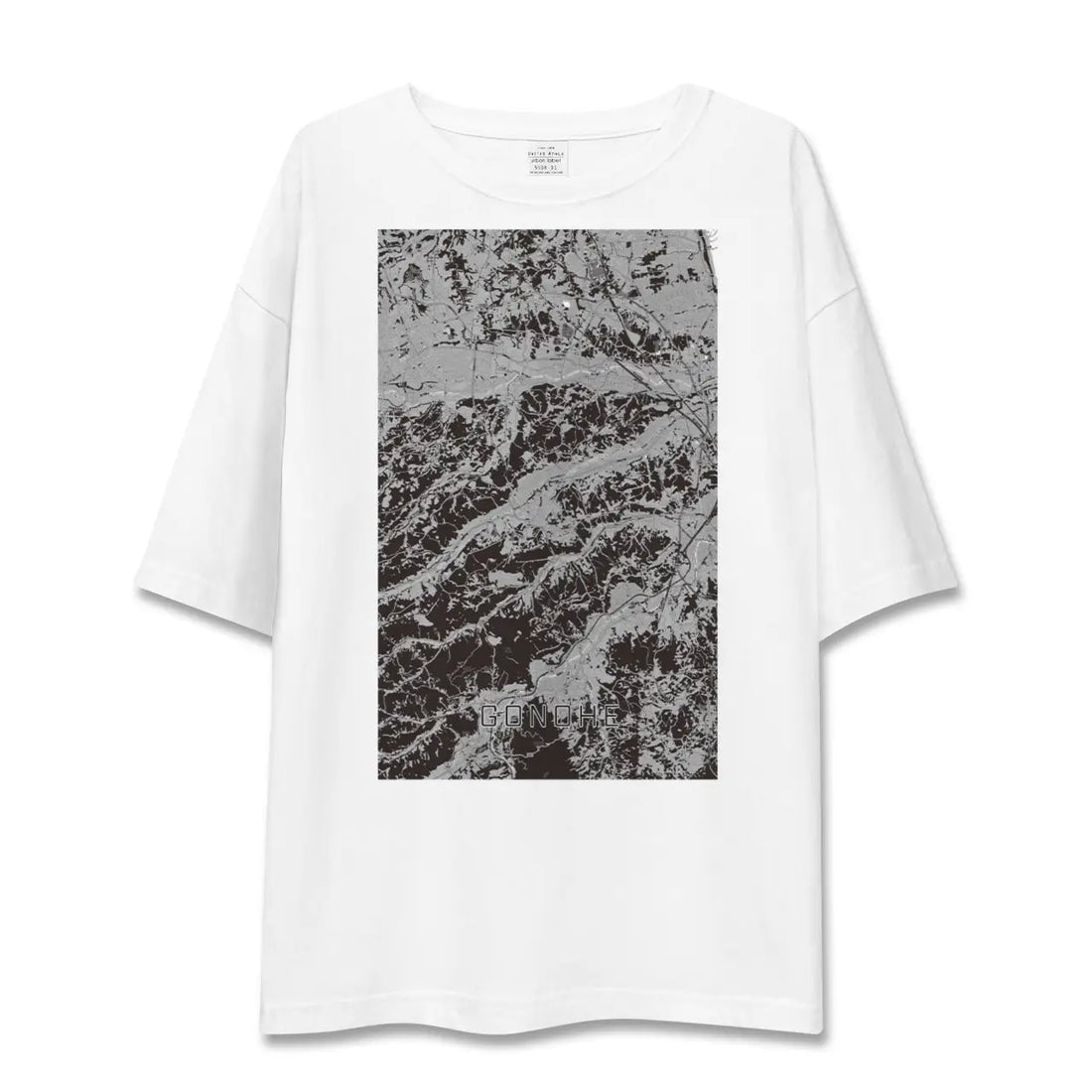 【五戸(青森県)】地図柄ビッグシルエットTシャツ