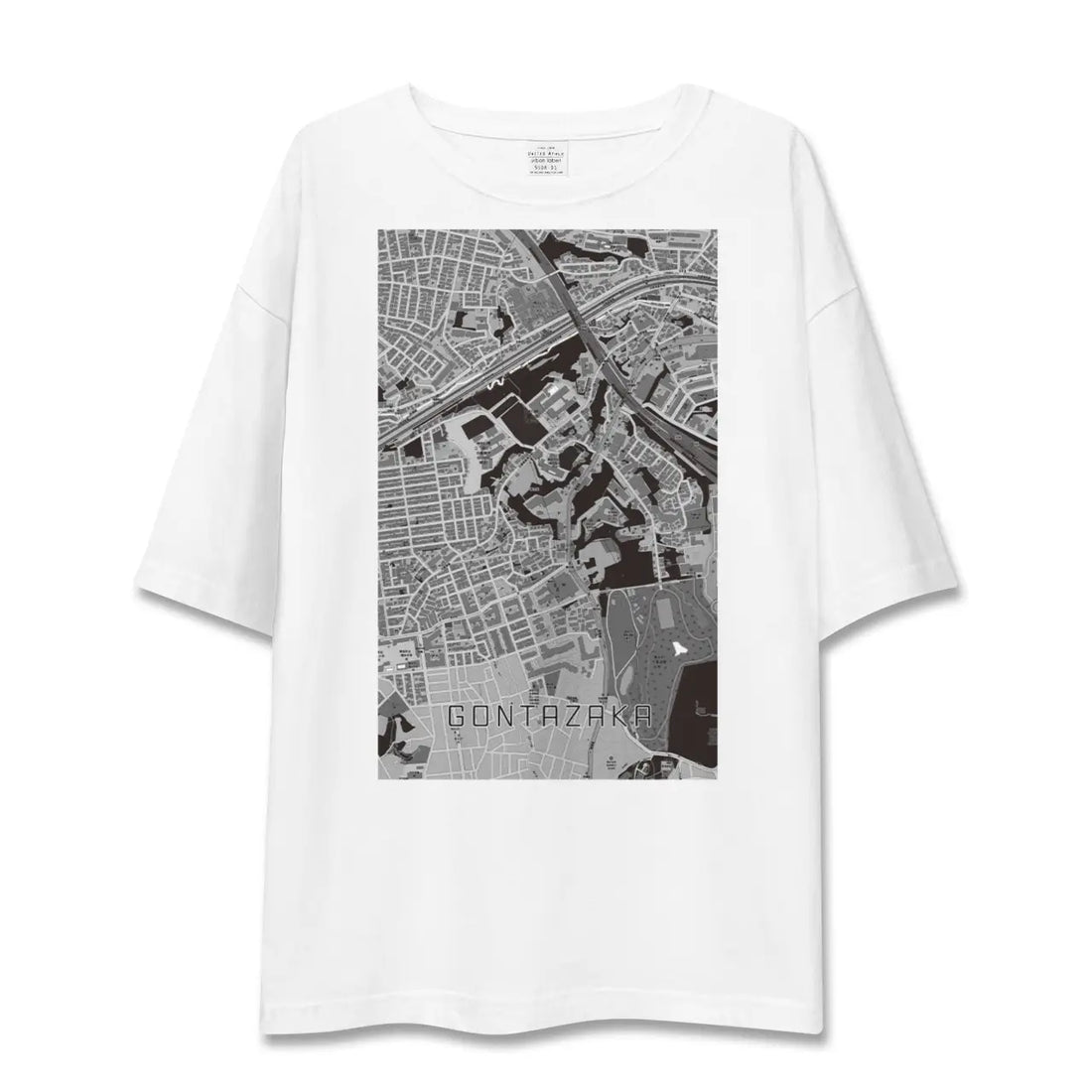 【権太坂(神奈川県)】地図柄ビッグシルエットTシャツ
