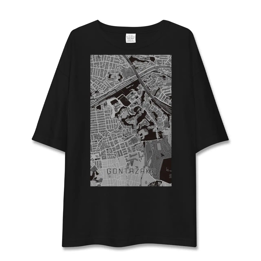 【権太坂（神奈川県）】地図柄ビッグシルエットTシャツ