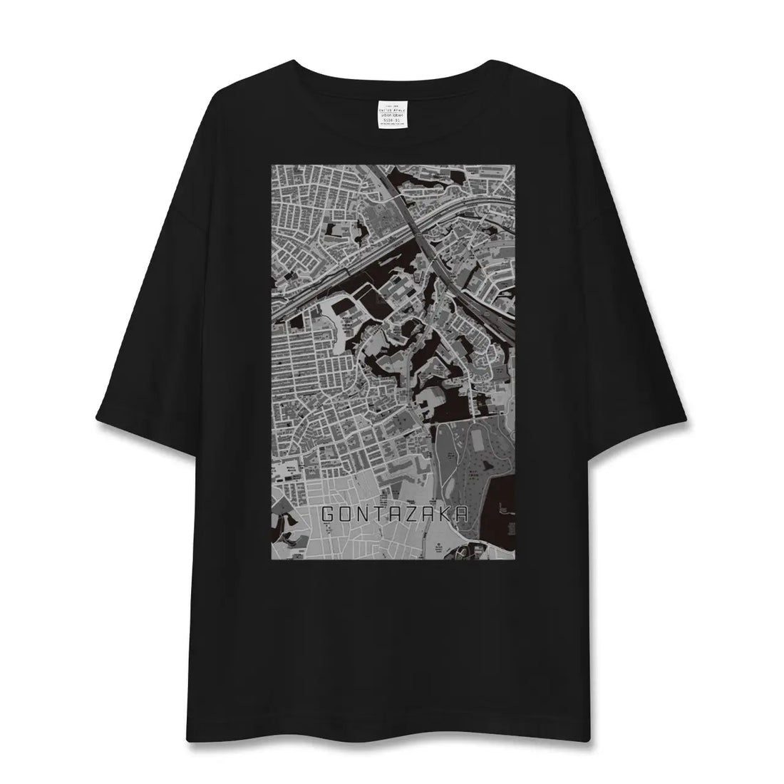 【権太坂(神奈川県)】地図柄ビッグシルエットTシャツ