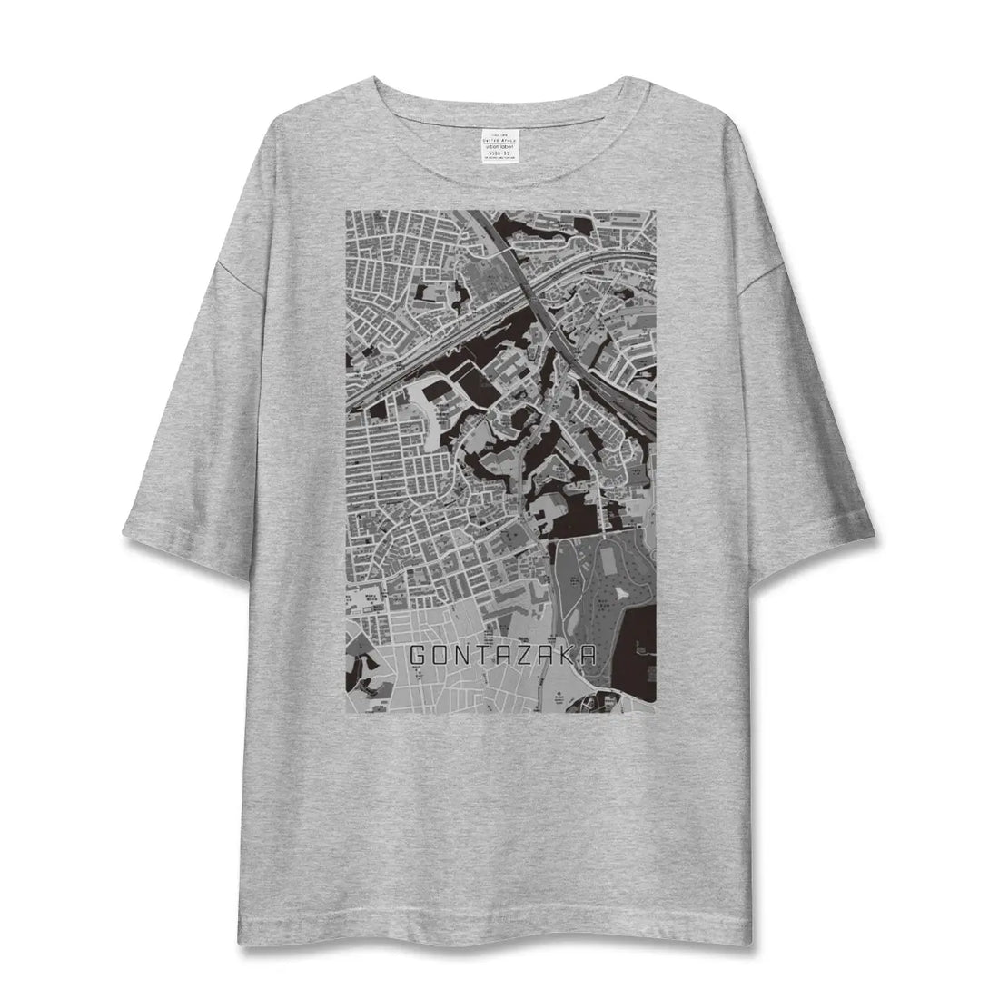 【権太坂（神奈川県）】地図柄ビッグシルエットTシャツ