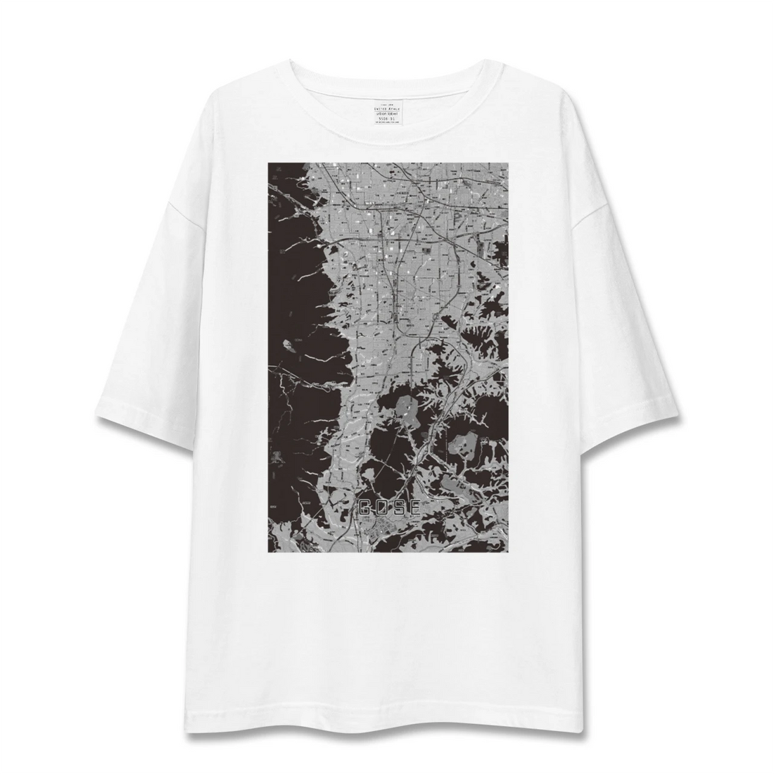 【御所(奈良県)】地図柄ビッグシルエットTシャツ