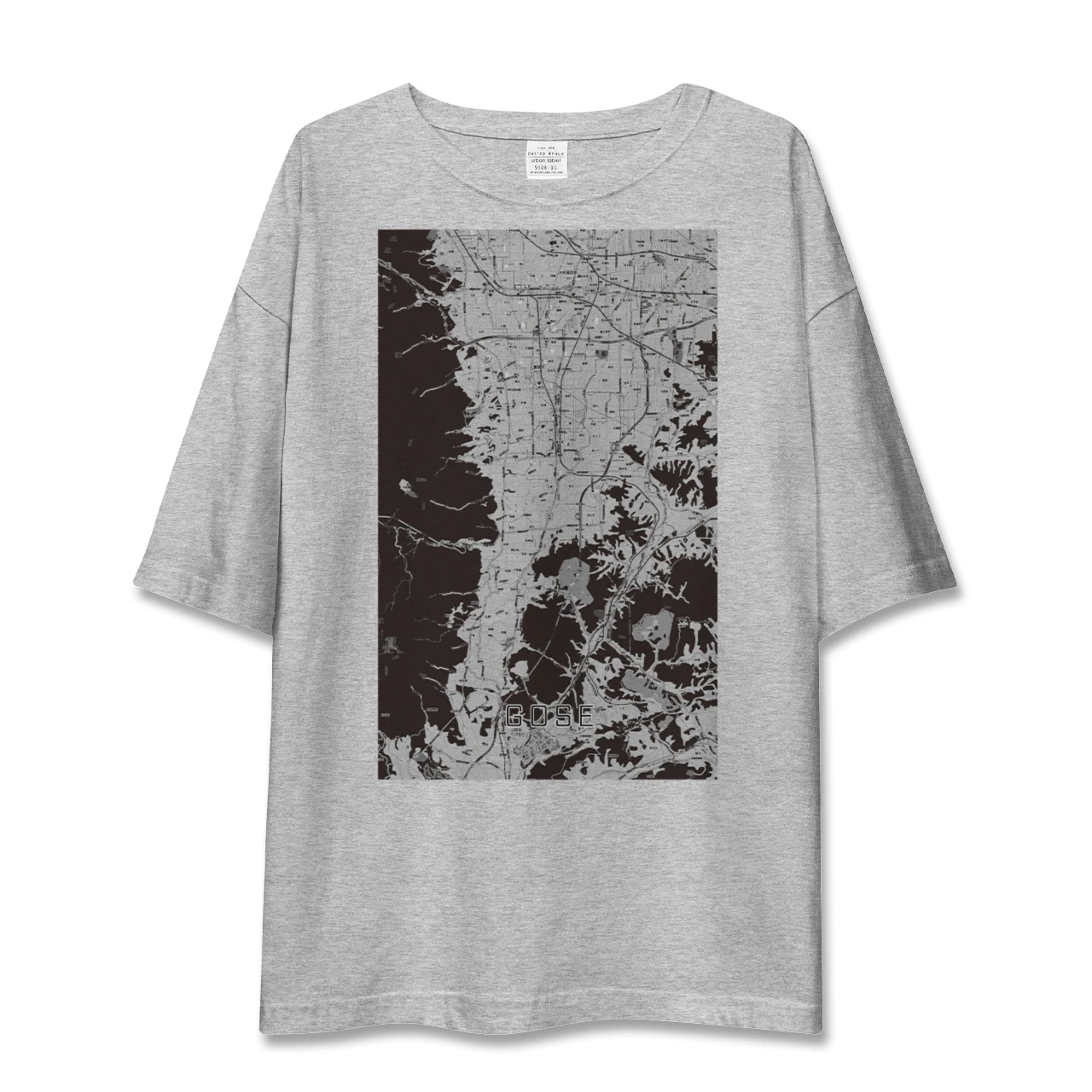 【御所（奈良県）】地図柄ビッグシルエットTシャツ