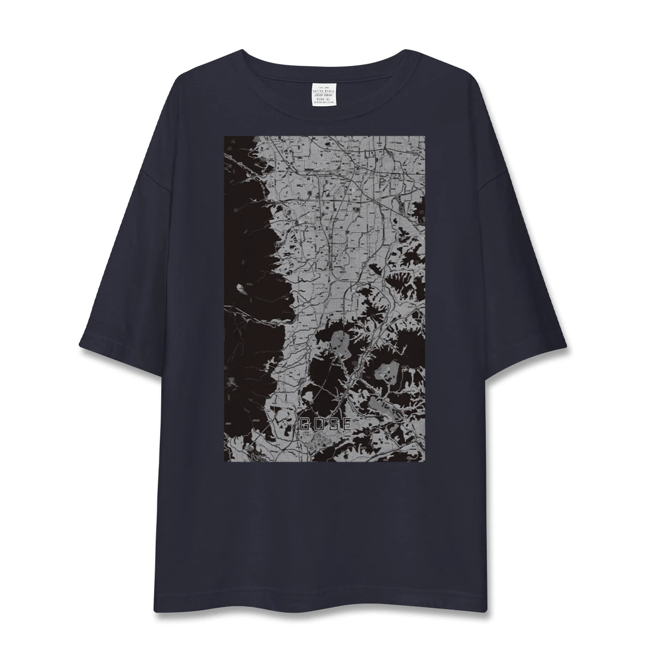 【御所（奈良県）】地図柄ビッグシルエットTシャツ