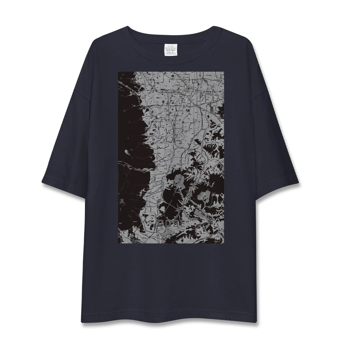 【御所（奈良県）】地図柄ビッグシルエットTシャツ