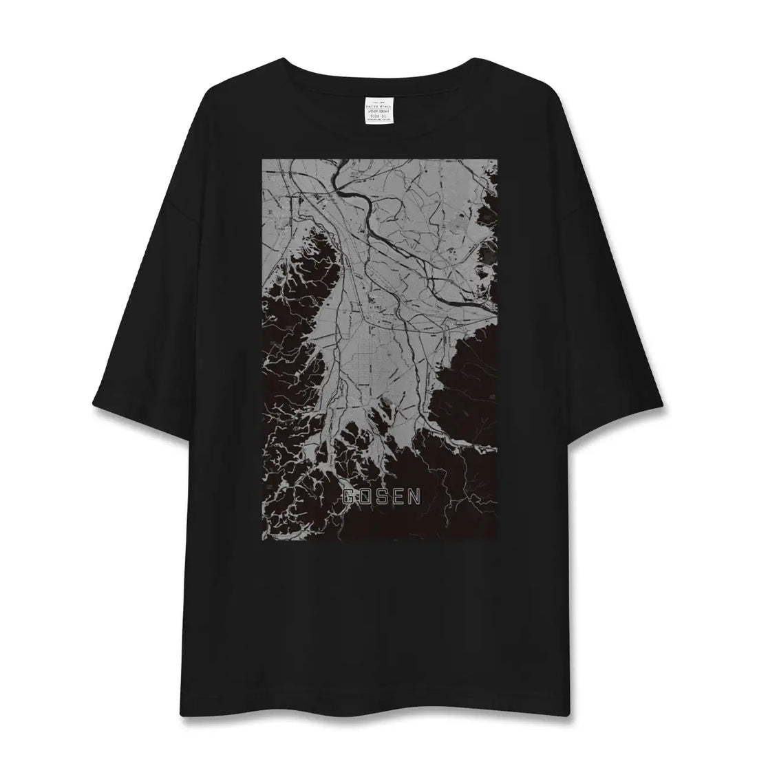 【五泉（新潟県）】地図柄ビッグシルエットTシャツ