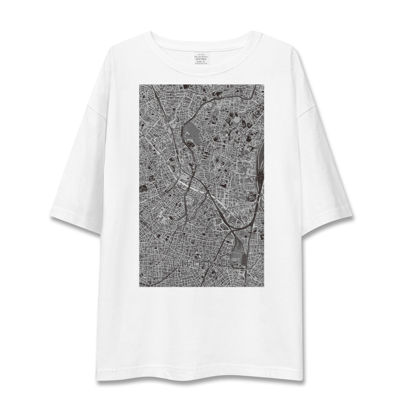【五反田（東京都）】地図柄ビッグシルエットTシャツ