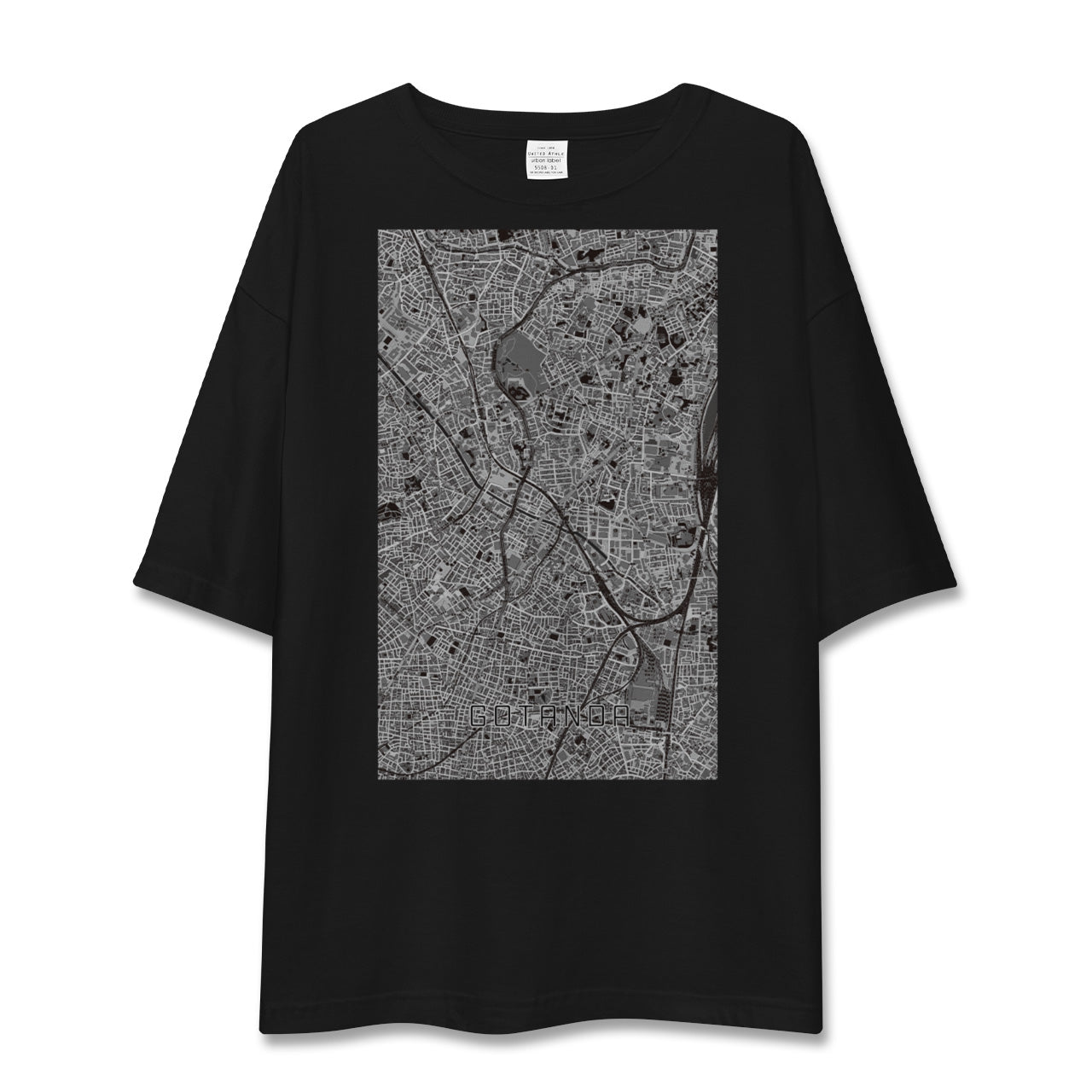 【五反田（東京都）】地図柄ビッグシルエットTシャツ