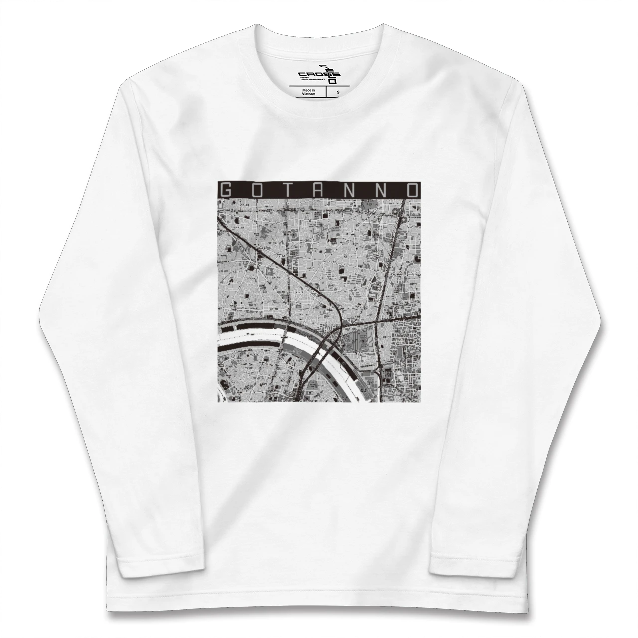 【五反野（東京都）】地図柄ロングスリーブTシャツ
