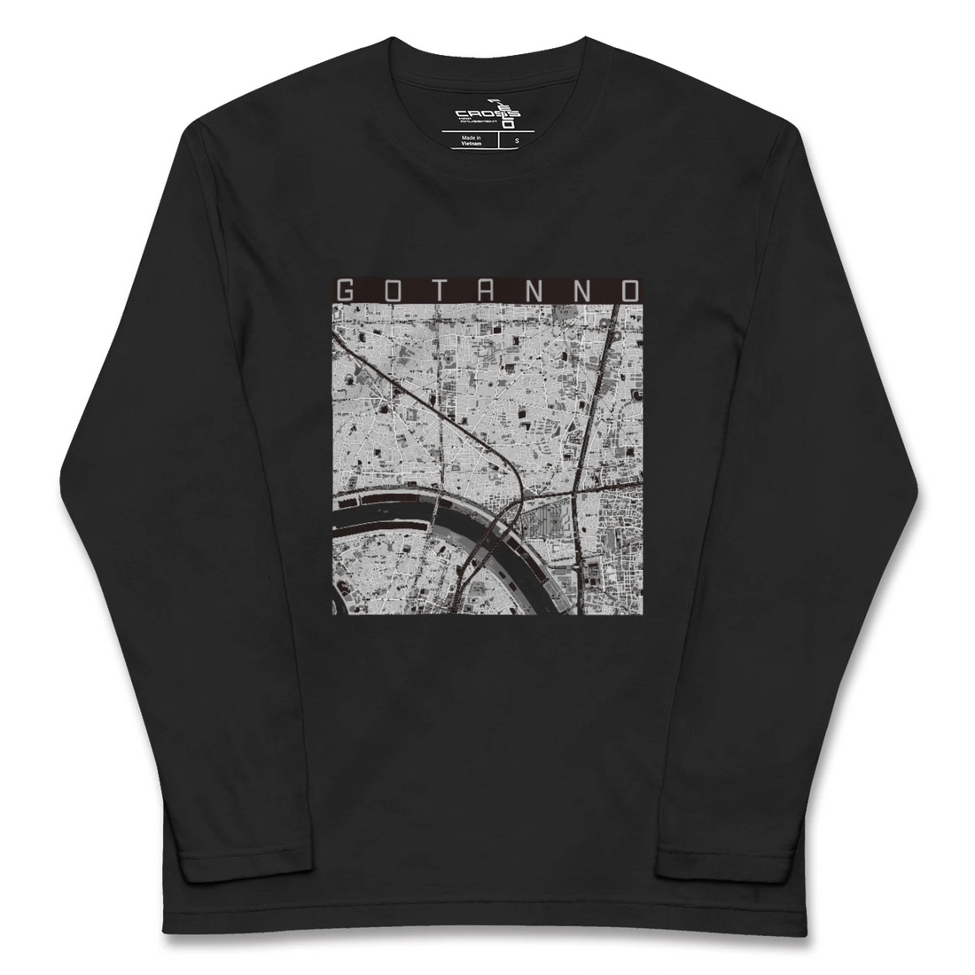 【五反野(東京都)】地図柄ロングスリーブTシャツ