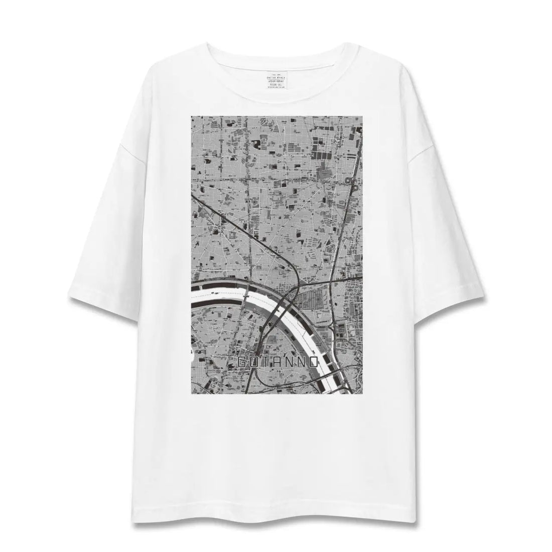 【五反野(東京都)】地図柄ビッグシルエットTシャツ