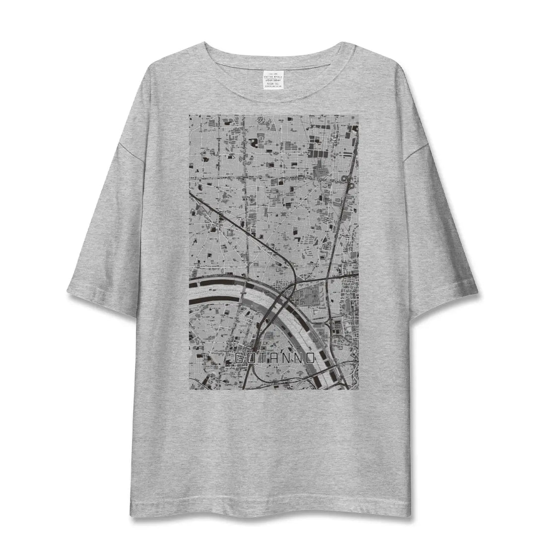 【五反野（東京都）】地図柄ビッグシルエットTシャツ