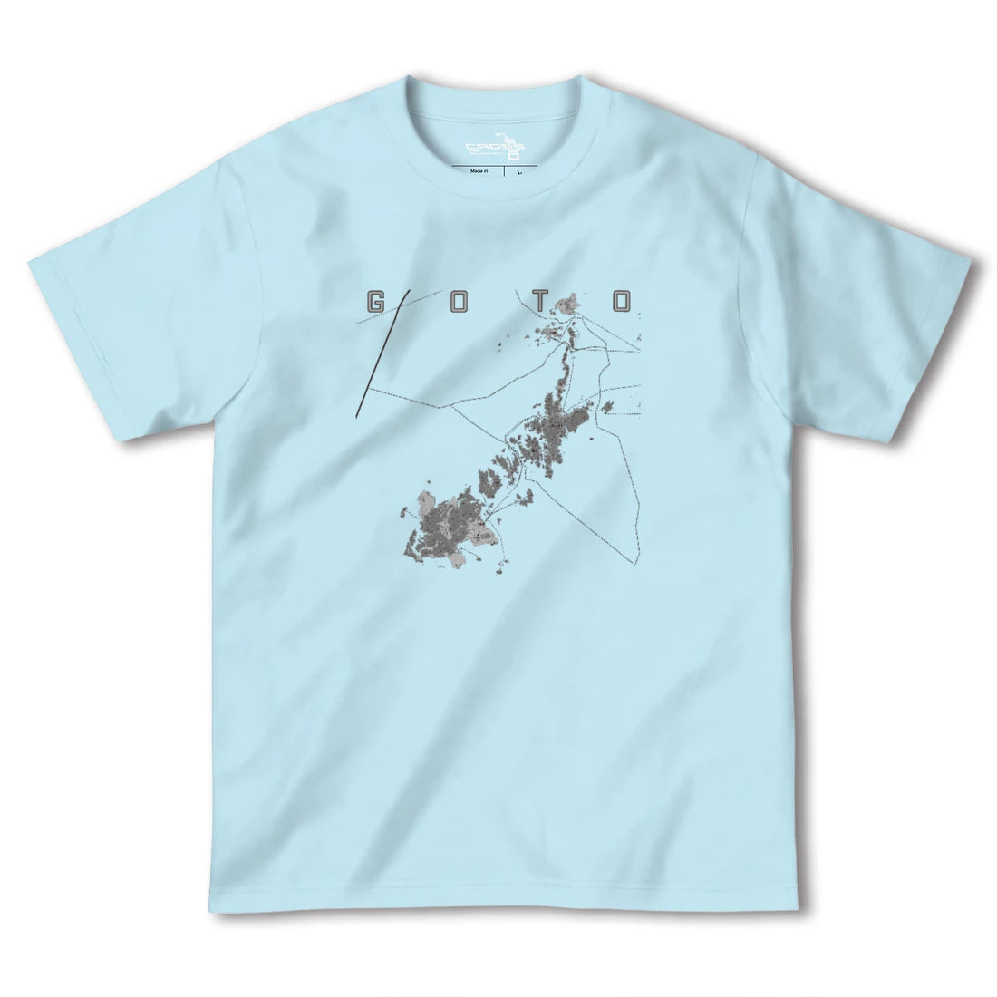 【五島(長崎県)】地図柄ヘビーウェイトTシャツ