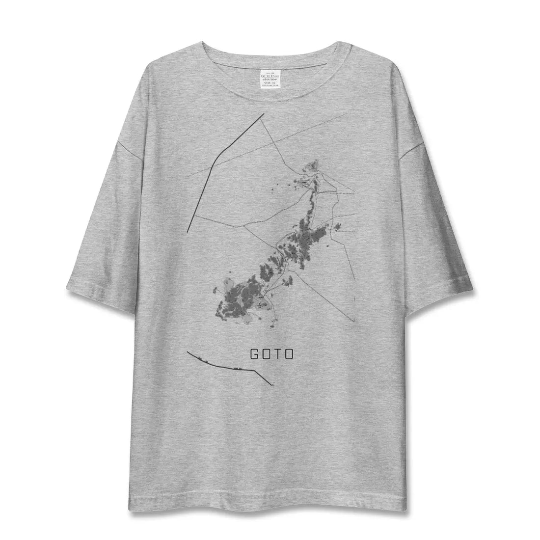 【五島（長崎県）】地図柄ビッグシルエットTシャツ