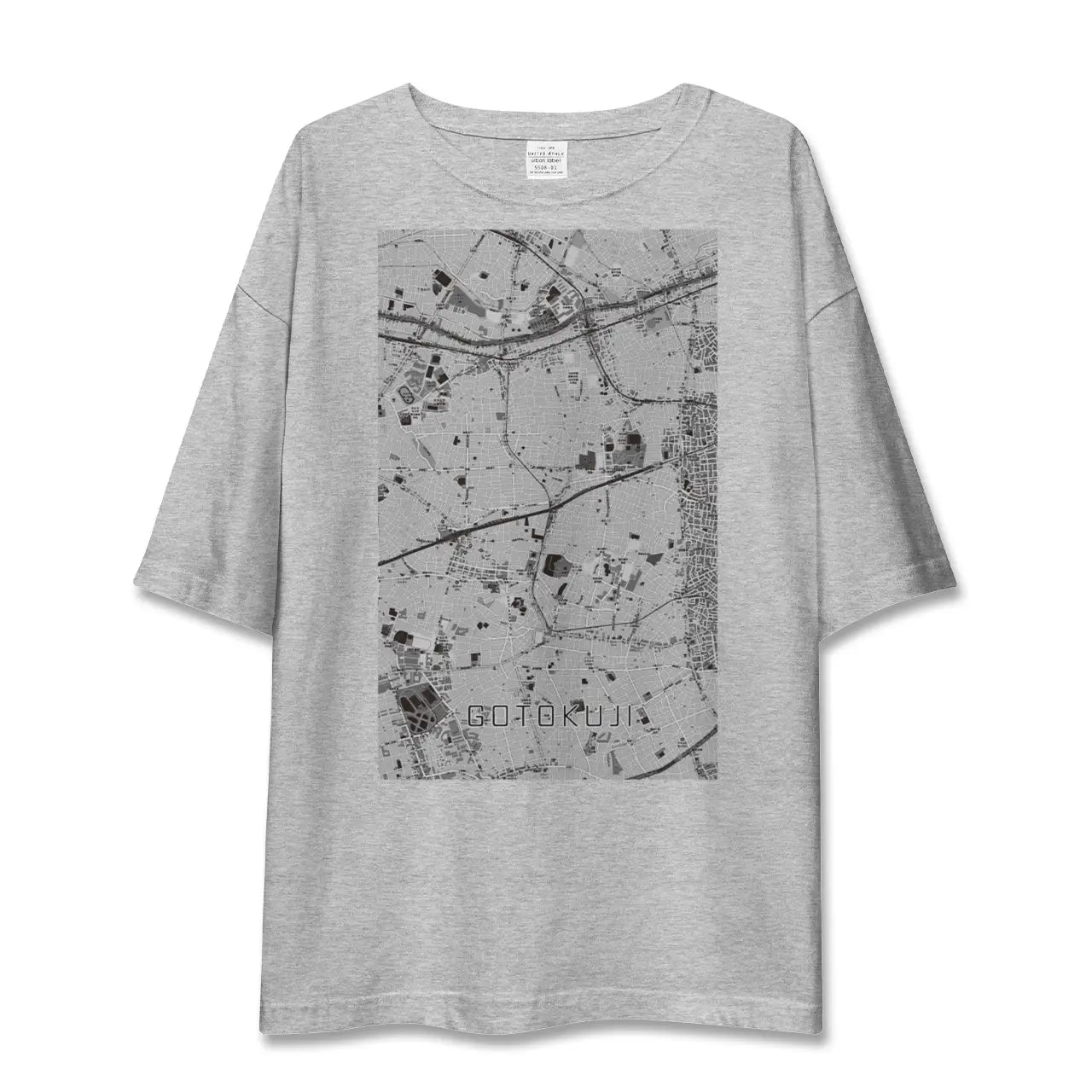 【豪徳寺（東京都）】地図柄ビッグシルエットTシャツ