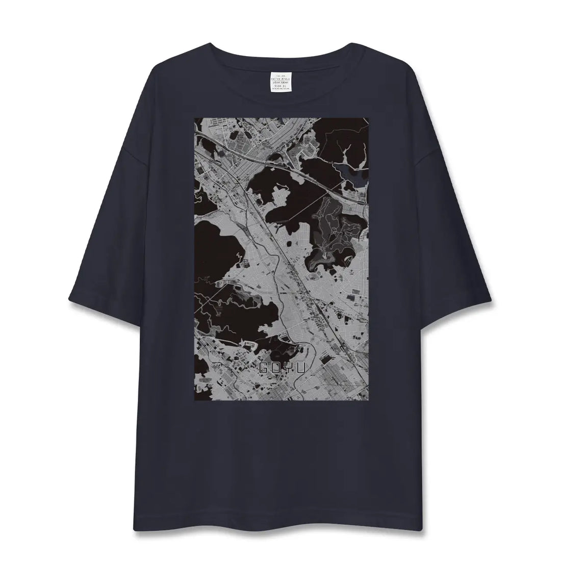 【御油（愛知県）】地図柄ビッグシルエットTシャツ