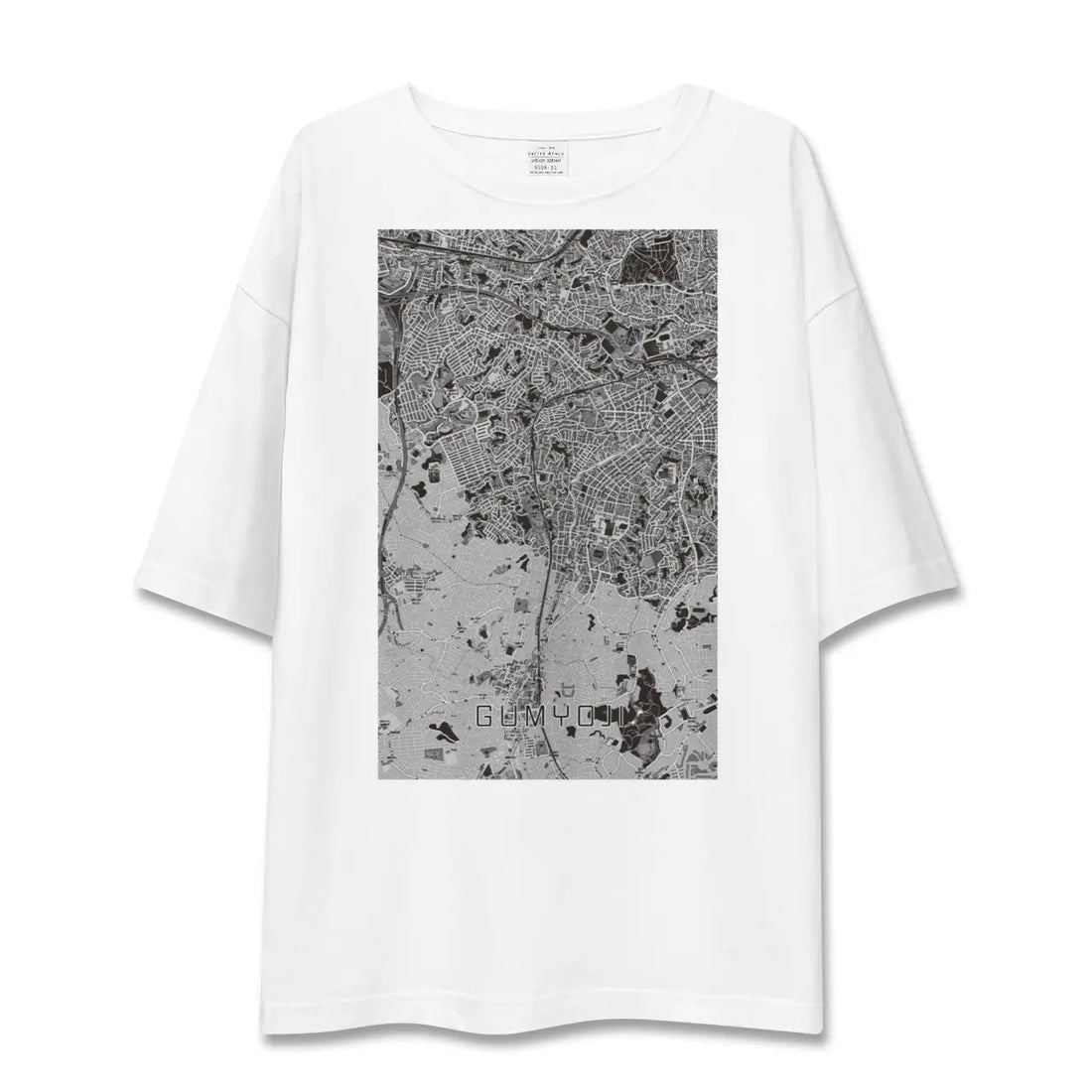 【弘明寺(神奈川県)】地図柄ビッグシルエットTシャツ