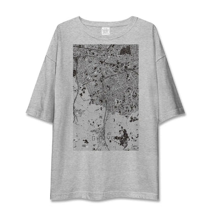 【弘明寺（神奈川県）】地図柄ビッグシルエットTシャツ
