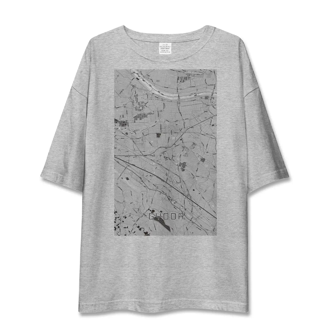 【行田（埼玉県）】地図柄ビッグシルエットTシャツ