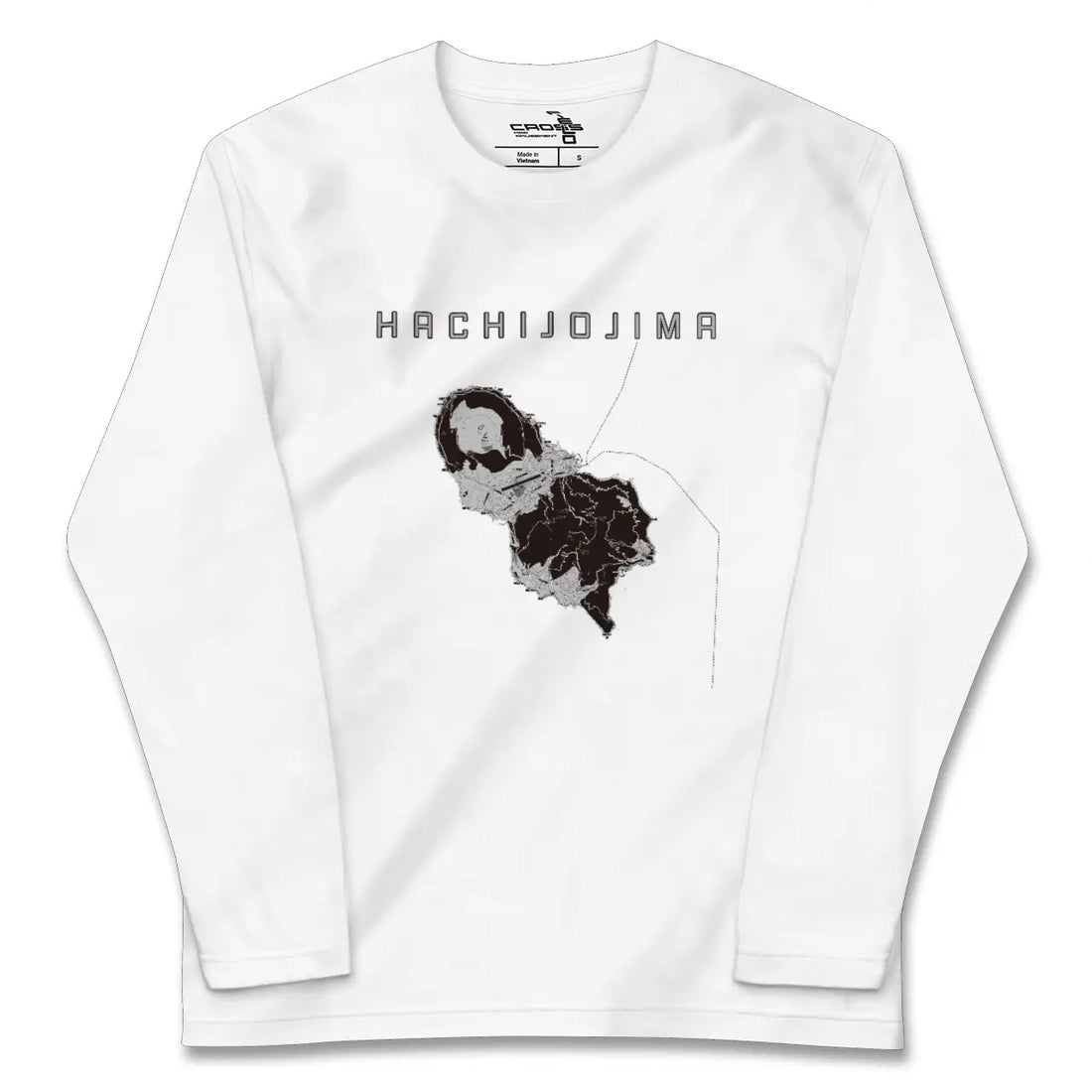 【八丈島(東京都)】地図柄ロングスリーブTシャツ