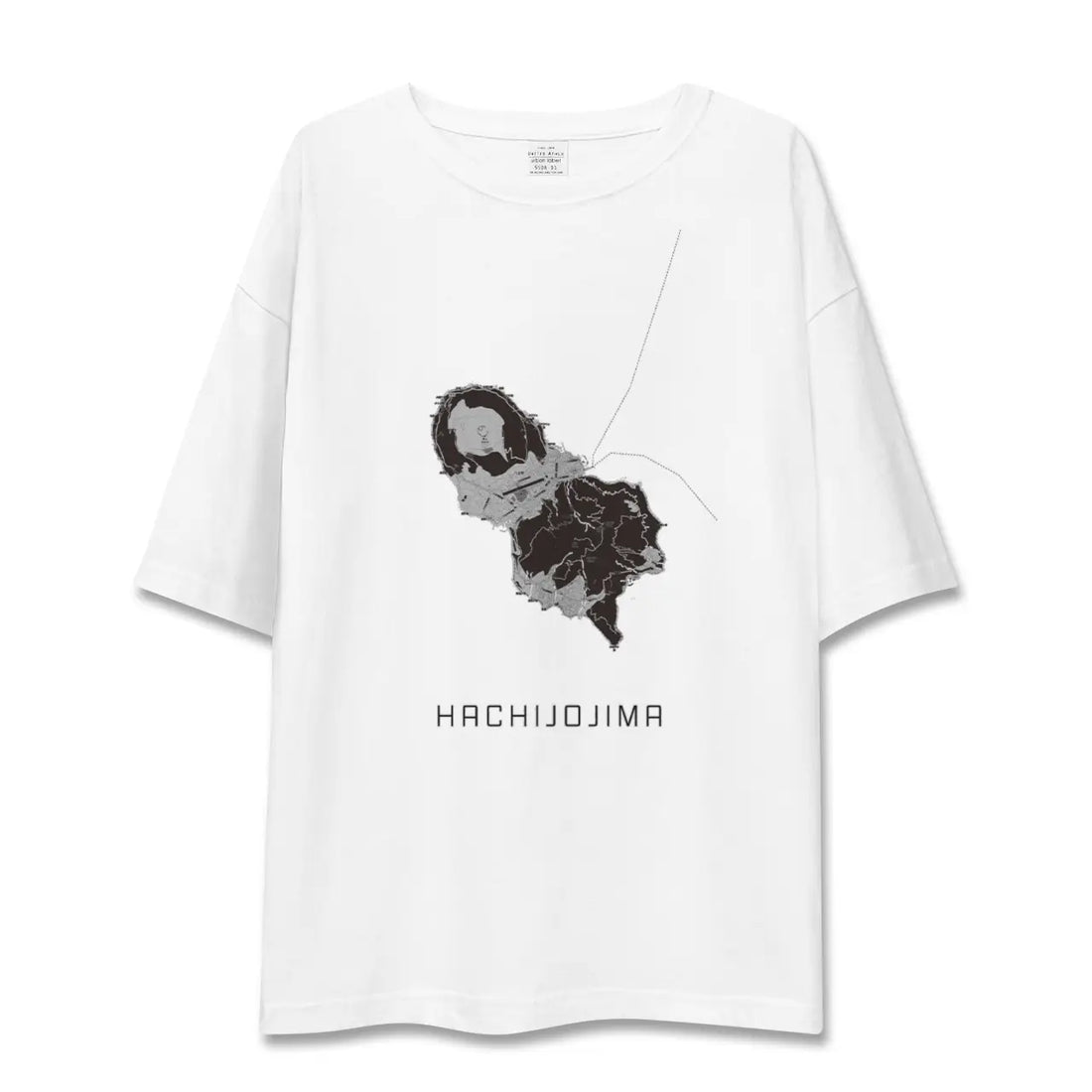 【八丈島(東京都)】地図柄ビッグシルエットTシャツ
