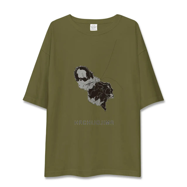 【八丈島（東京都）】地図柄ビッグシルエットTシャツ