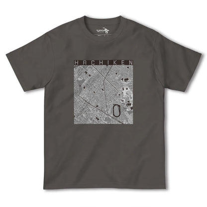 【八軒（北海道）】地図柄ヘビーウェイトTシャツ