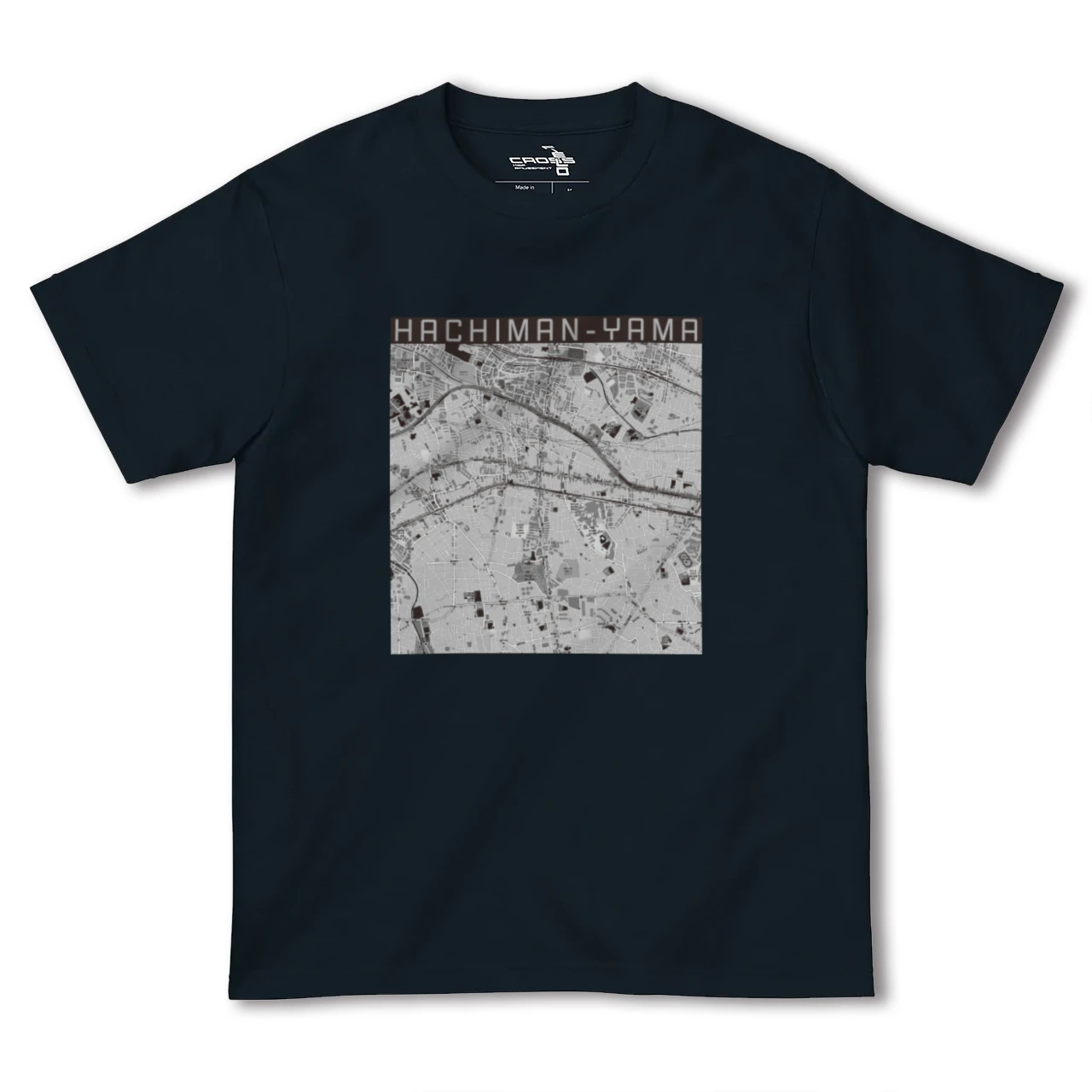 【八幡山（東京都）】地図柄ヘビーウェイトTシャツ