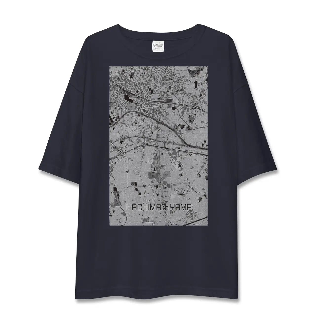 【八幡山（東京都）】地図柄ビッグシルエットTシャツ