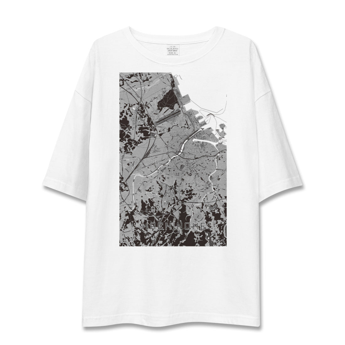 【八戸（青森県）】地図柄ビッグシルエットTシャツ