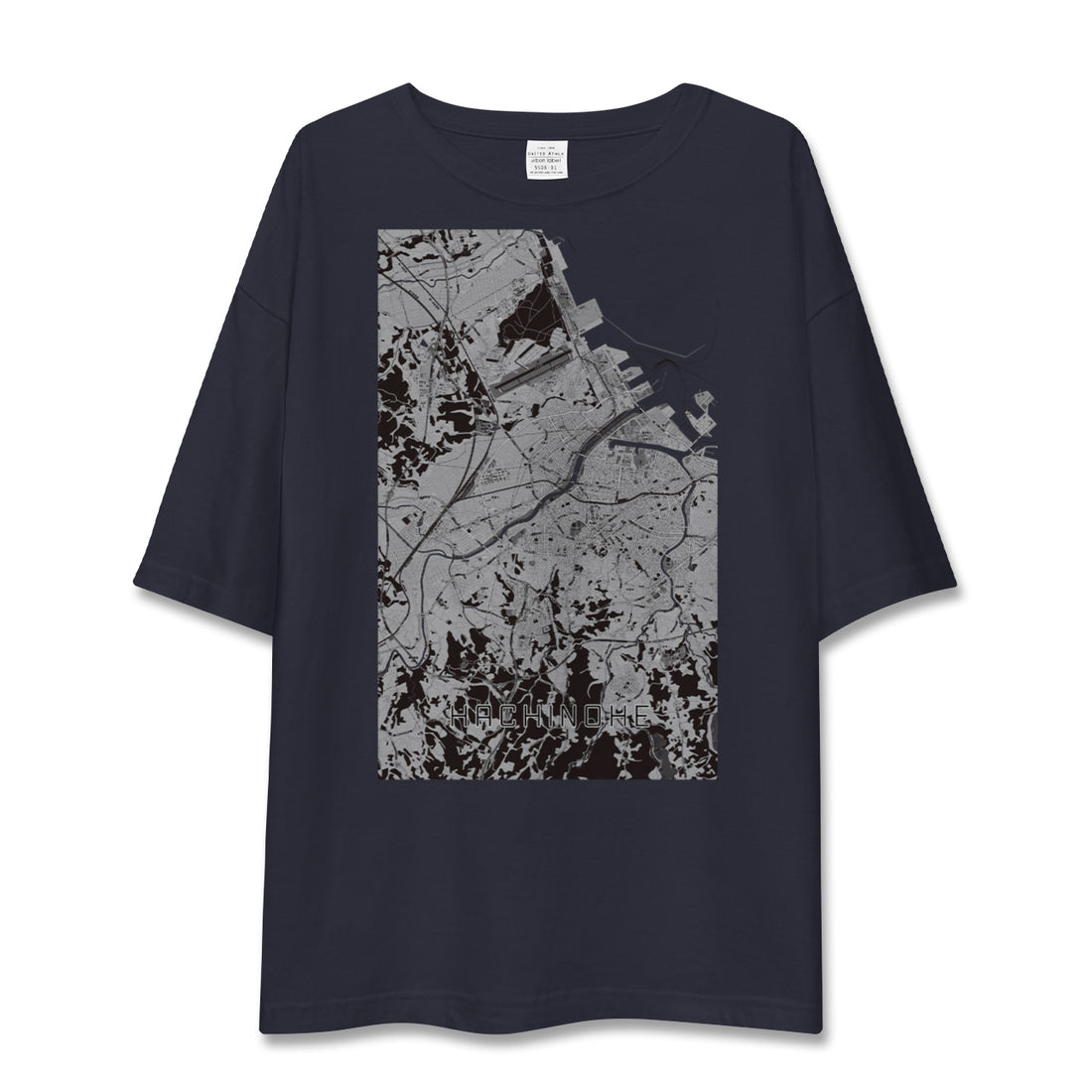 【八戸（青森県）】地図柄ビッグシルエットTシャツ