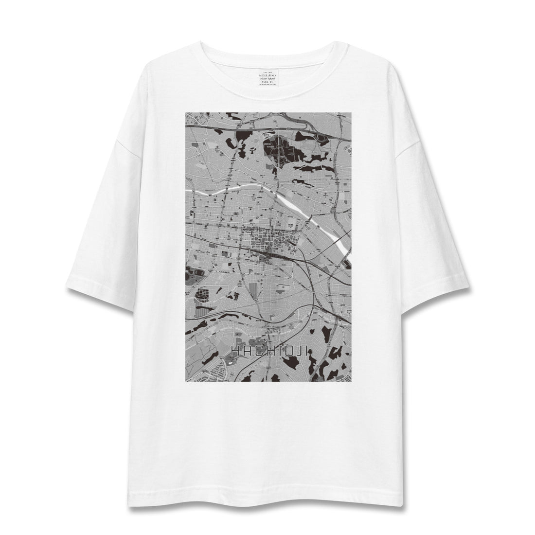 【八王子（東京都）】地図柄ビッグシルエットTシャツ