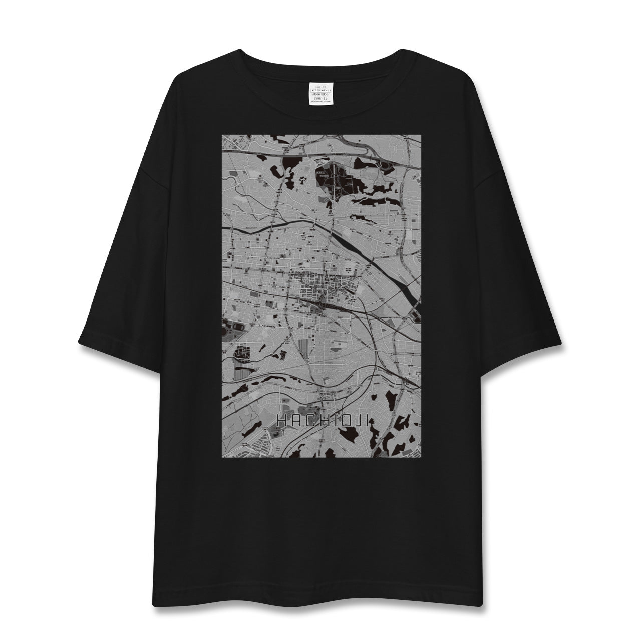 【八王子（東京都）】地図柄ビッグシルエットTシャツ